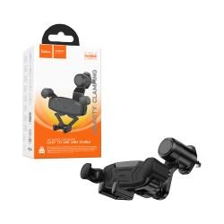 Hoco Car Phone Holder H66 Gamble Gravity Linkage for Air Outlet Black Hoco Car Phone Holder H66 Gamble Gravity Linkage for Air Outlet Black